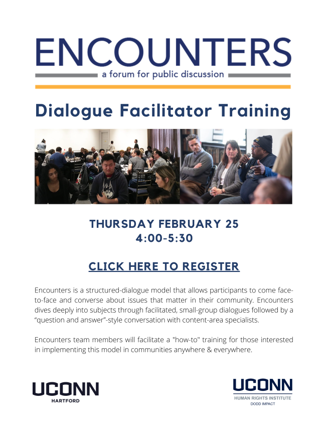 Image shows the flyer used to promote the training event.